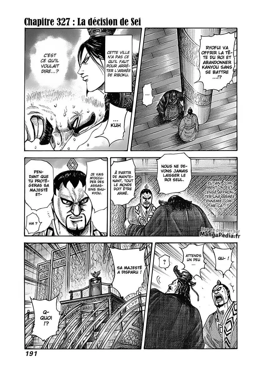 Kingdom – Chapitre 327 – Page 1 Kingdom – Chapitre 327 – Page 1